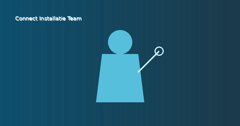 Connect Installatie Team monteur aan het werk